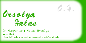 orsolya halas business card